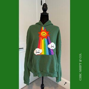 Urban Outfitters | Falling Forward | Rainbow Hoodie | XL